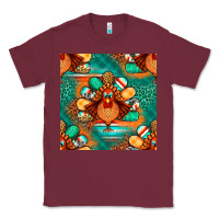 Burgundy thanksgiving  turkey seamless pattern Classic Tee - BundleAndBundleShop