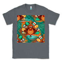 Charcoal Heather thanksgiving  turkey seamless pattern Classic Tee - BundleAndBundleShop