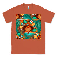 Copper thanksgiving  turkey seamless pattern Classic Tee - BundleAndBundleShop