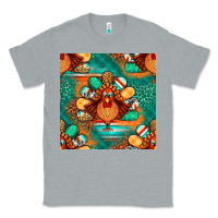 Heather Grey thanksgiving  turkey seamless pattern Classic Tee - BundleAndBundleShop