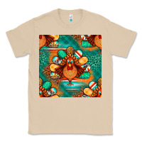 Mushroom thanksgiving  turkey seamless pattern Classic Tee - BundleAndBundleShop