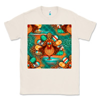 Natural thanksgiving  turkey seamless pattern Classic Tee - BundleAndBundleShop