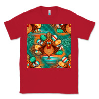 Red thanksgiving  turkey seamless pattern Classic Tee - BundleAndBundleShop