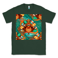 Sports Green thanksgiving  turkey seamless pattern Classic Tee - BundleAndBundleShop