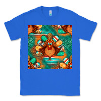 True Royal thanksgiving  turkey seamless pattern Classic Tee - BundleAndBundleShop