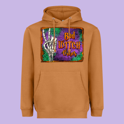 Bad Witch Vibes Heavyweight Hoodie Designed By Jasminsmagicworld