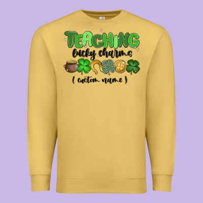 Teaching Lucky Charms Premium Sweatshirt Designed By Maliassmallbusiness