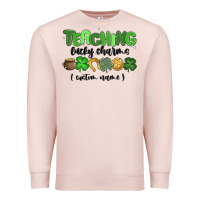 Pale Pink teaching lucky charms Premium Sweatshirt - MaliasSmallBusiness