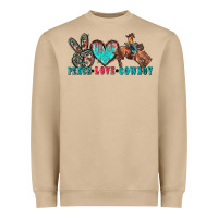 Mushroom peace love cowboy Heavyweight Sweatshirt - Zillion Design Studio