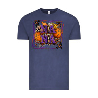 Vintage Denim basketball nana with leopard Vintage Tee - Zillion Design Studio