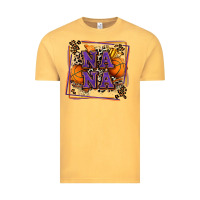 Vintage Mustard basketball nana with leopard Vintage Tee - Zillion Design Studio
