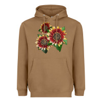 Toasted Coconut Florenza Sunflower Heavyweight Hoodie - LillyAllenDesigns