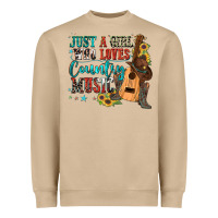 Mushroom just a girl who loves country music Heavyweight Sweatshirt - Zillion Design Studio