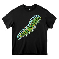 Black Papilio Machaon Caterpillar Heavy Core Tee - LillyAllenDesigns