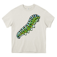 Cream Papilio Machaon Caterpillar Heavy Core Tee - LillyAllenDesigns