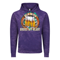 Cloud Purple beer never broke my heart Vintage Hoodie - texasbilliewilder