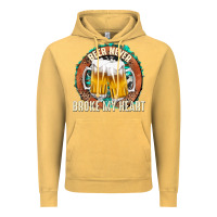 Vintage Mustard beer never broke my heart Vintage Hoodie - texasbilliewilder