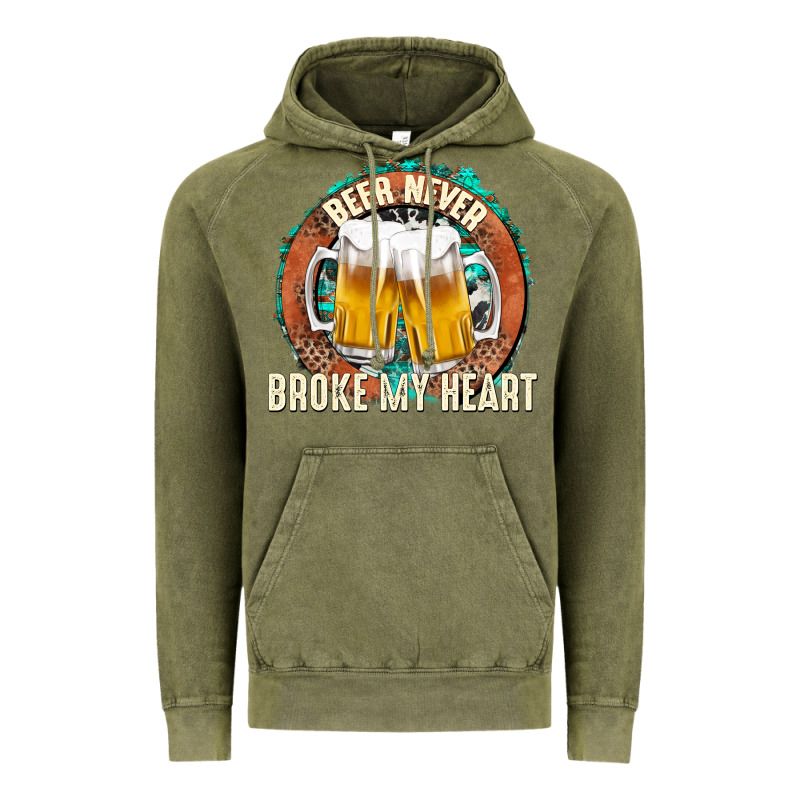 Beer Never Broke My Heart Vintage Hoodie by texasbilliewilder | Teevron