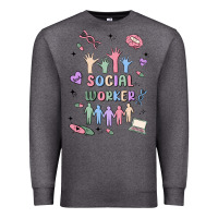 Charcoal Heather social worker Premium Sweatshirt - MaliasSmallBusiness