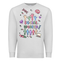 Dove Grey social worker Premium Sweatshirt - MaliasSmallBusiness