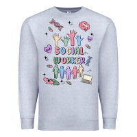 Heather Grey social worker Premium Sweatshirt - MaliasSmallBusiness
