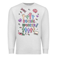 Oatmeal Heather social worker Premium Sweatshirt - MaliasSmallBusiness