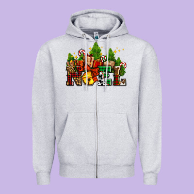 Western Noel Christmas Gifts Zipper Hoodie Designed By Adodesignshop