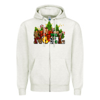 Oatmeal Heather western noel Christmas gifts Zipper Hoodie - AdoDesignShop