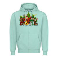 Seafoam western noel Christmas gifts Zipper Hoodie - AdoDesignShop