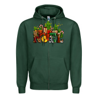 Sports Green western noel Christmas gifts Zipper Hoodie - AdoDesignShop