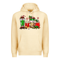 Pina Colada Christmas tractor coffee cup Premium Hoodie - NancyCooperArtShop