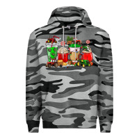 Slate Camo Christmas tractor coffee cup Premium Hoodie - NancyCooperArtShop