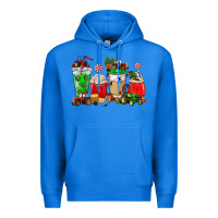 True Royal Christmas tractor coffee cup Premium Hoodie - NancyCooperArtShop