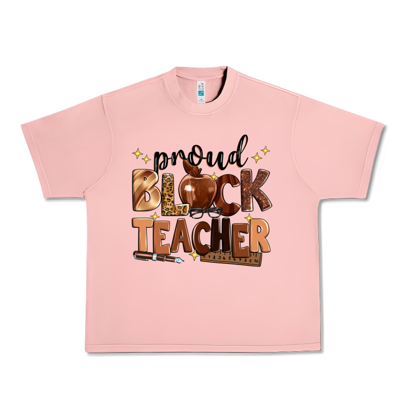 Proud Black Teacher Urban Heavy Tee by Zillion Design Studio | Teevron