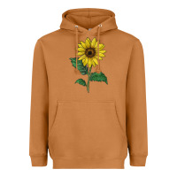 Meerkat Sunray yellow sunflower Heavyweight Hoodie - LillyAllenDesigns