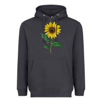 Smoke Sunray yellow sunflower Heavyweight Hoodie - LillyAllenDesigns
