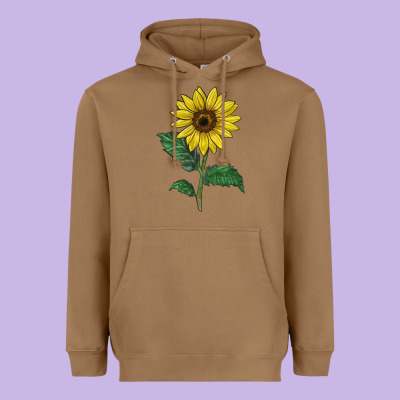 Sunray Yellow Sunflower Heavyweight Hoodie Designed By Lillyallendesigns