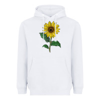 White Sunray yellow sunflower Heavyweight Hoodie - LillyAllenDesigns