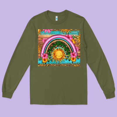 Summer Rainbow Long Sleeve Tee Designed By Hra Design Shop