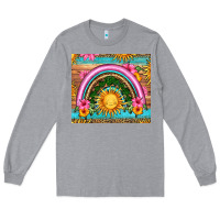 Heather Grey summer rainbow Long Sleeve Tee - HRA Design Shop
