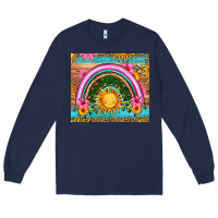 Navy summer rainbow Long Sleeve Tee - HRA Design Shop