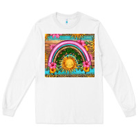 White summer rainbow Long Sleeve Tee - HRA Design Shop