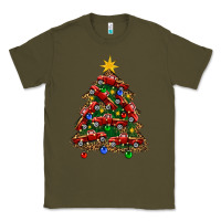 Army Green christmas truck tree Classic Tee - FaDigitalArtStudio