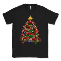 Black christmas truck tree Classic Tee - FaDigitalArtStudio