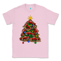 Bubblegum Pink christmas truck tree Classic Tee - FaDigitalArtStudio