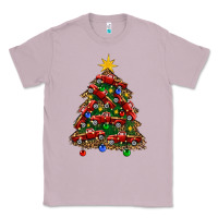 Lilac christmas truck tree Classic Tee - FaDigitalArtStudio