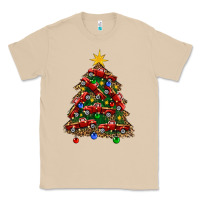 Mushroom christmas truck tree Classic Tee - FaDigitalArtStudio