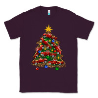 Plum christmas truck tree Classic Tee - FaDigitalArtStudio
