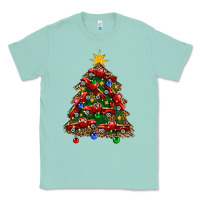 Seafoam christmas truck tree Classic Tee - FaDigitalArtStudio