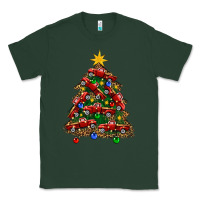 Sports Green christmas truck tree Classic Tee - FaDigitalArtStudio